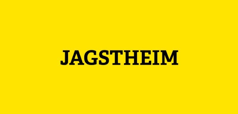 Gelbe Kachel mit Aufschrift Jagstheim