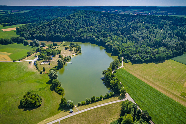 Luftaufnahme Degenbachsee Crailsheim